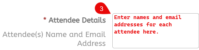 Enter Attendees